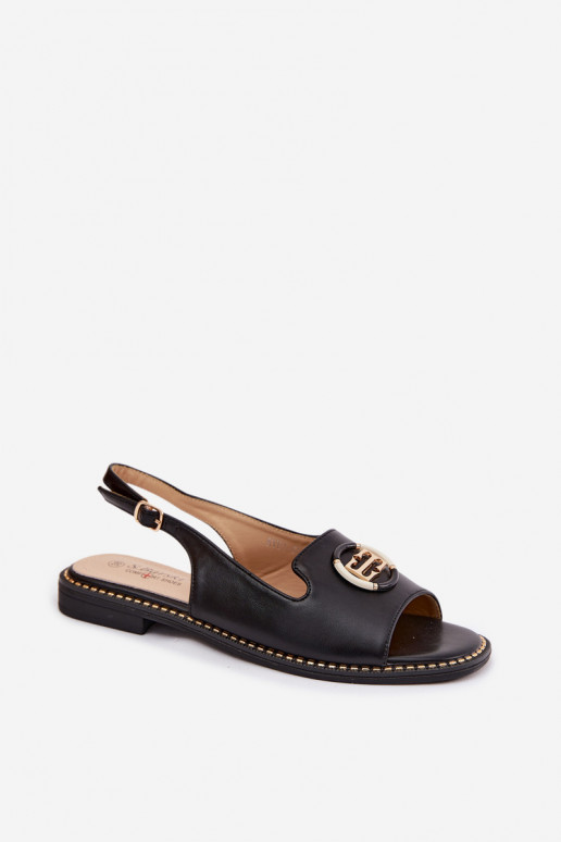 Pealistesandaalid laiade nööridega kaunistustega S.Barski KV61-6037 msuud