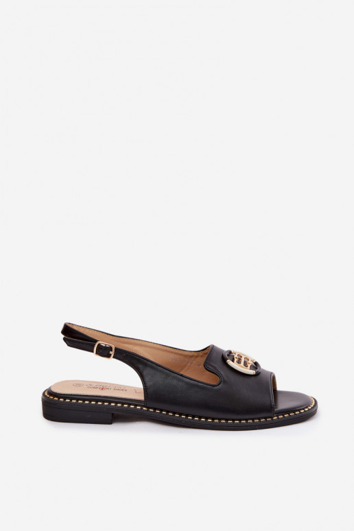 Pealistesandaalid laiade nööridega kaunistustega S.Barski KV61-6037 msuud