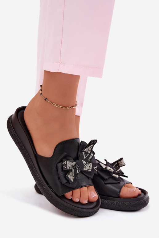 naiste plätud Pealturaalsest nahast lipsukesega S.Barski KV61-6061 msuud