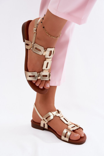 Sellel ondalad sandaalid S.Barski PL61-0903 Kuldset värvi