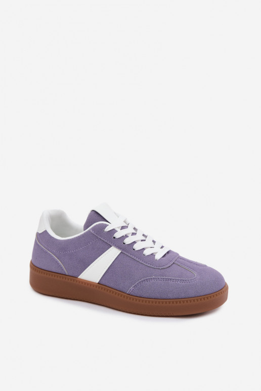Tennised kunstnahast imitatsiooniga violetne Calira