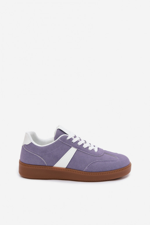 Tennised kunstnahast imitatsiooniga violetne Calira
