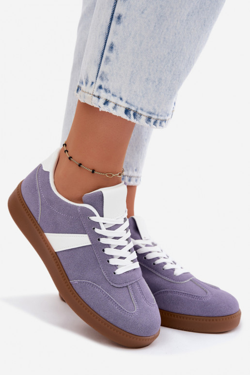 Tennised kunstnahast imitatsiooniga violetne Calira
