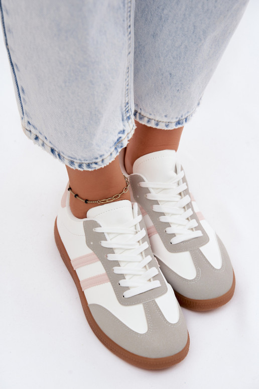 Sneakers tüüpi jalanõud Pealiste omad Valget-Tumeroosad värvi Seabell