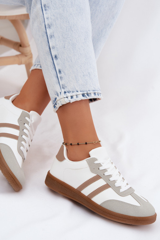 Sneakers tüüpi jalanõud Pealiste omad Valget-beeži värvi Seabell