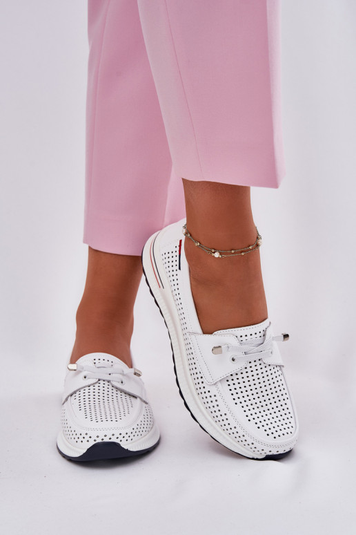 Pealhk jalatsid Pealiste omad platvormiga valget värvi Violeth