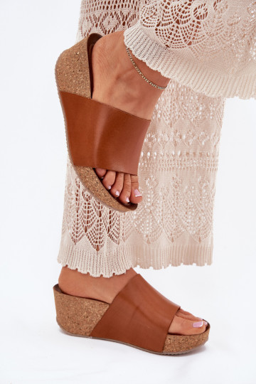 Zazoo 40291 Plätud naturaalsest nahast Pealiste omad Peal Korkosisseym Koturnie pruunid värvi