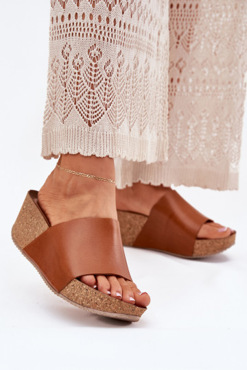 Zazoo 40291 Plätud naturaalsest nahast Pealiste omad Peal Korkosisseym Koturnie pruunid värvi 2