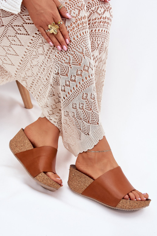 Zazoo 40291 Plätud naturaalsest nahast Pealiste omad Peal Korkosisseym Koturnie pruunid värvi