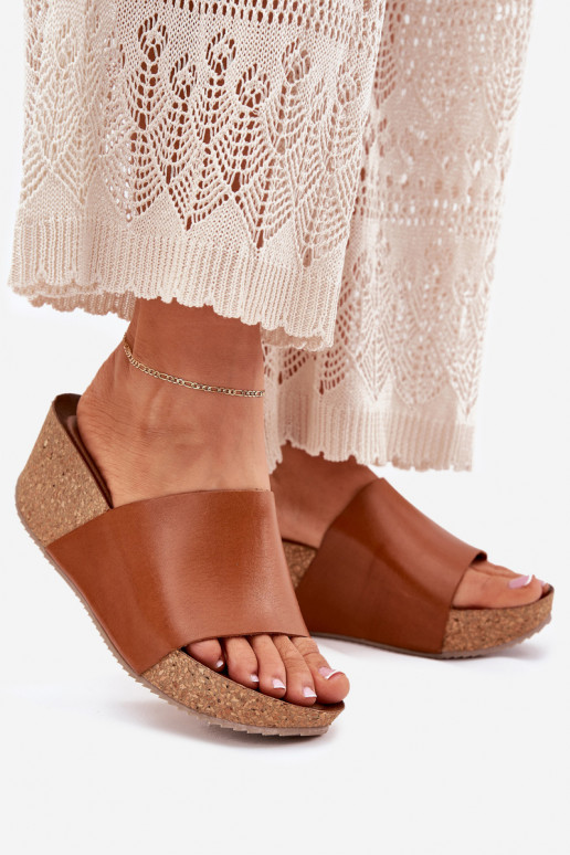 Zazoo 40291 Plätud naturaalsest nahast Pealiste omad Peal Korkosisseym Koturnie pruunid värvi