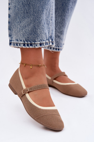 sileda tallaga BaleriinadVõrkgo Sellel onterjalu pruunid värvi Zelisa