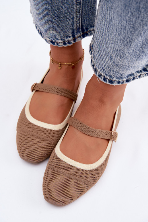 sileda tallaga BaleriinadVõrkgo Sellel onterjalu pruunid värvi Zelisa