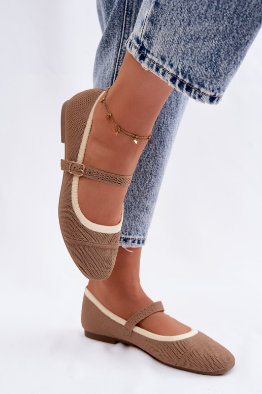 sileda tallaga BaleriinadVõrkgo Sellel onterjalu pruunid värvi Zelisa