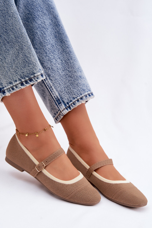 sileda tallaga BaleriinadVõrkgo Sellel onterjalu pruunid värvi Zelisa