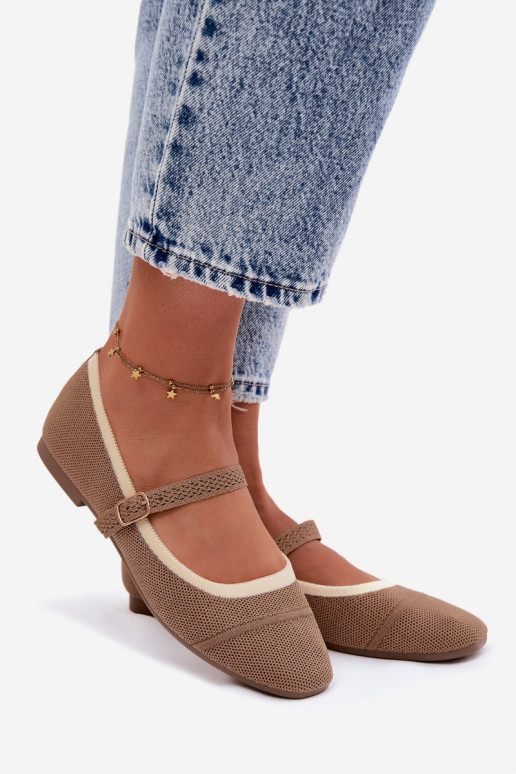 sileda tallaga BaleriinadVõrkgo Sellel onterjalu pruunid värvi Zelisa