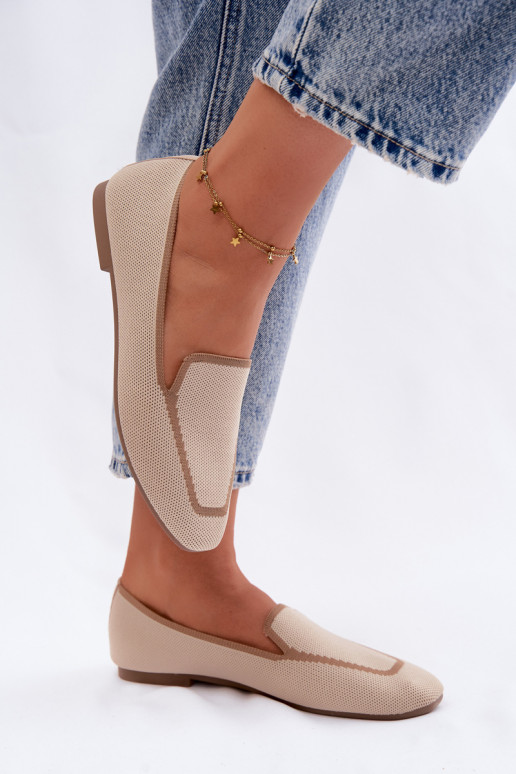 Mokassiinid sileda tallaga beeži värvi Selisa