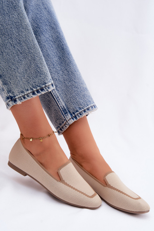 Mokassiinid sileda tallaga beeži värvi Selisa