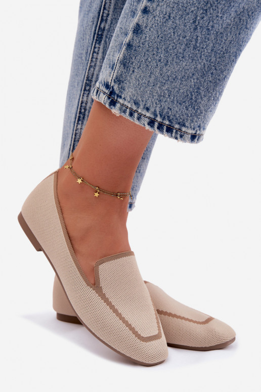 Mokassiinid sileda tallaga beeži värvi Selisa