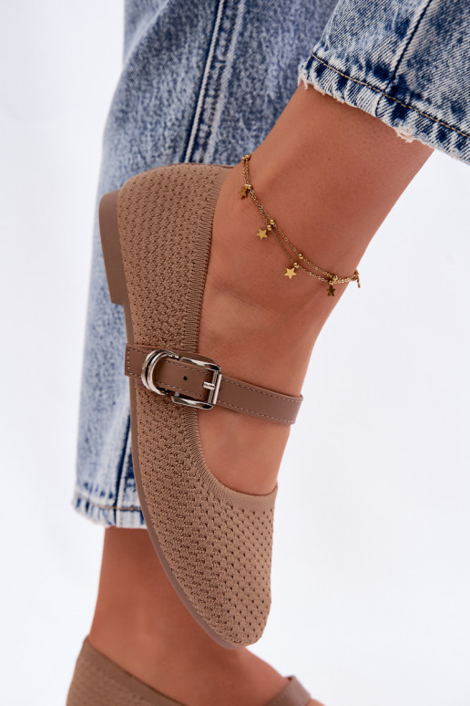 Riidest baleriinad rihmadega I neetide ja pandlaga Khakivärvi Jelisa