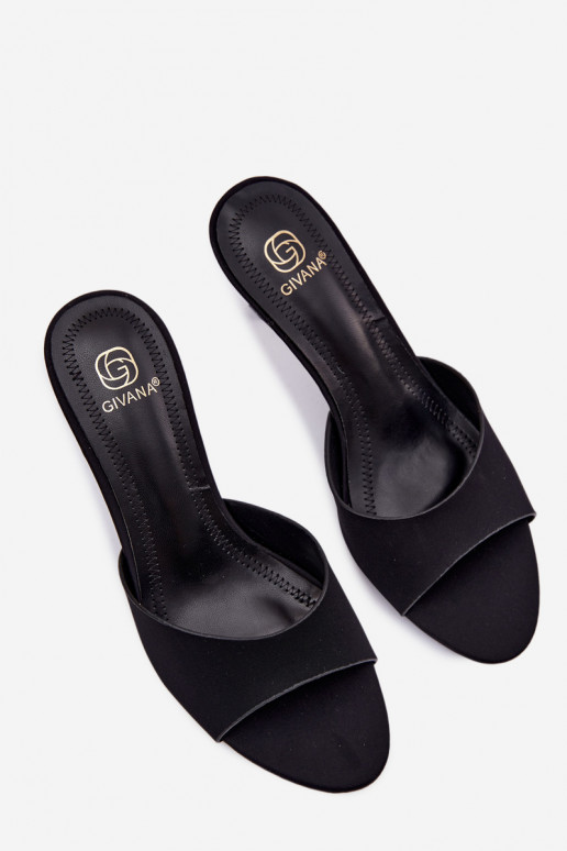 naiste plätud kõrge jämeda kontsaga Riidest msuud Selmira