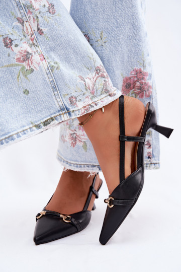 Pealistesandaalid kõrge jämeda kontsaga Ze Szpiczastymi Noskami msuud Felessa 2