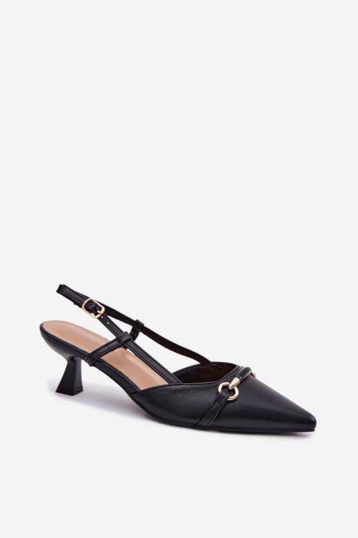 Pealistesandaalid kõrge jämeda kontsaga Ze Szpiczastymi Noskami msuud Felessa