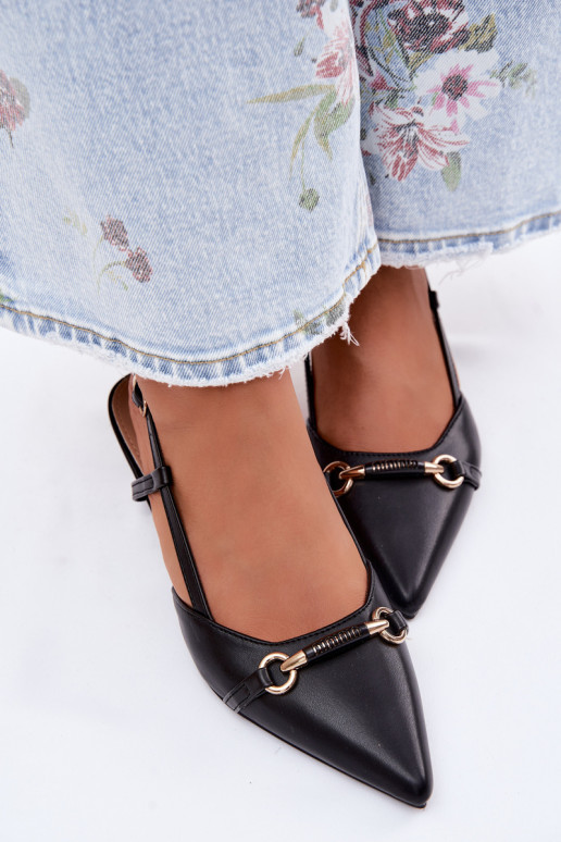 Pealistesandaalid kõrge jämeda kontsaga Ze Szpiczastymi Noskami msuud Felessa