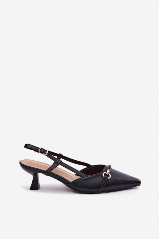 Pealistesandaalid kõrge jämeda kontsaga Ze Szpiczastymi Noskami msuud Felessa