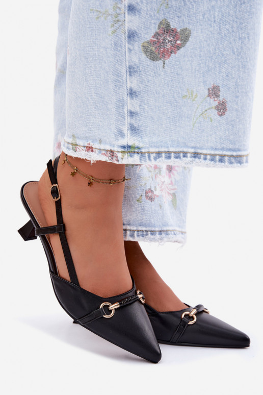 Pealistesandaalid kõrge jämeda kontsaga Ze Szpiczastymi Noskami msuud Felessa