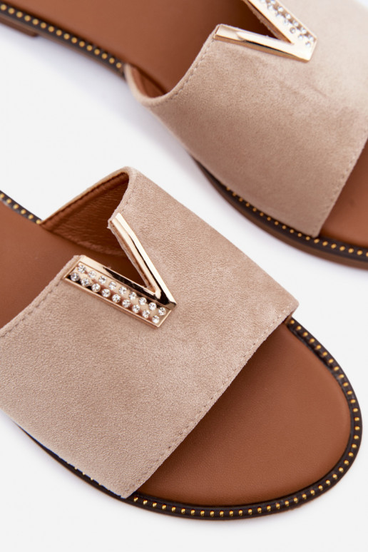 Plätud Pealiste korter Koos Ornate Detalem V beeži värvi Nelmira