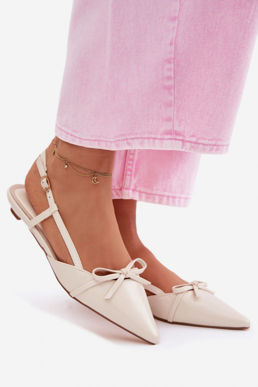 PealistesandaalidImitacji Skóry Sellel ondala kontsaga Elevandiluu värvi Jelmera