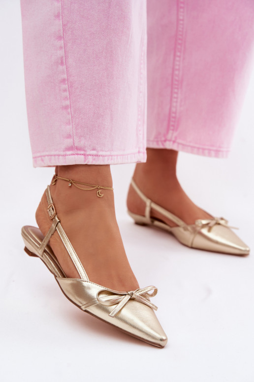 PealistesandaalidImitacji Skóry Sellel ondala kontsaga Kuldset värvi Jelmera