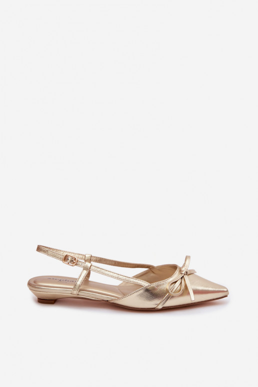 PealistesandaalidImitacji Skóry Sellel ondala kontsaga Kuldset värvi Jelmera