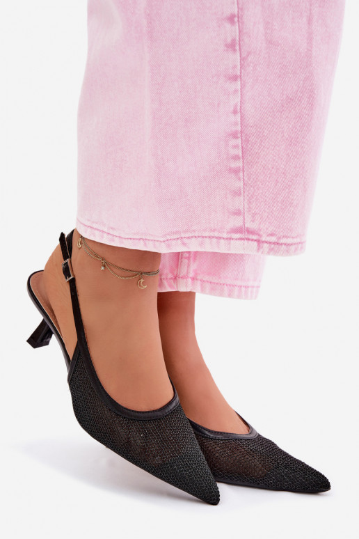 Võrk sandaalid Peal Smukłym Obcasie msuud Calora