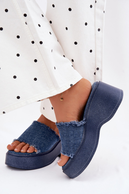 naiste plätud platvormiga Teksariidest Virelia