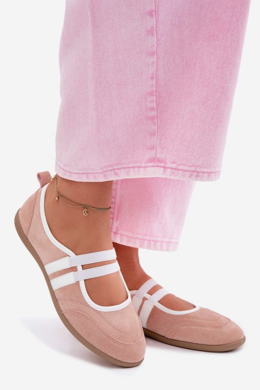 Baleriinad Sportliku stiiligaElastycznymi Paskami Tumeroosad värvi Donatella