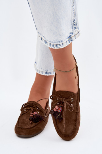 naiste mokassiinidnarmastegam I Korallidikami pruunid värvi Teresa 2