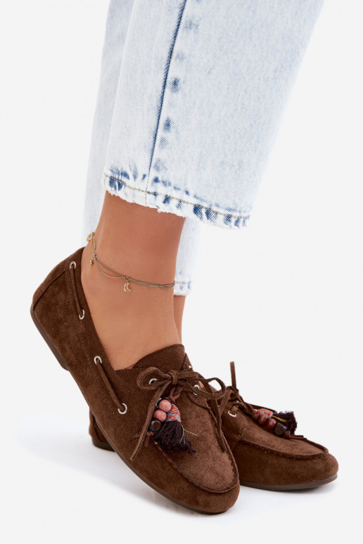 naiste mokassiinidnarmastegam I Korallidikami pruunid värvi Teresa