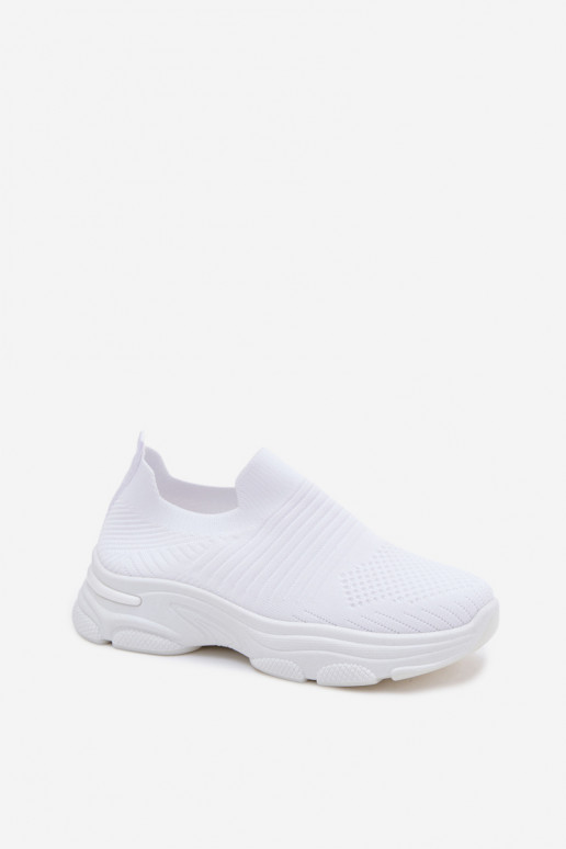 Valged naiste slip-on spordijalatsid Floraine