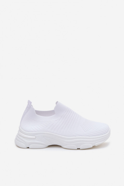 Valged naiste slip-on spordijalatsid Floraine