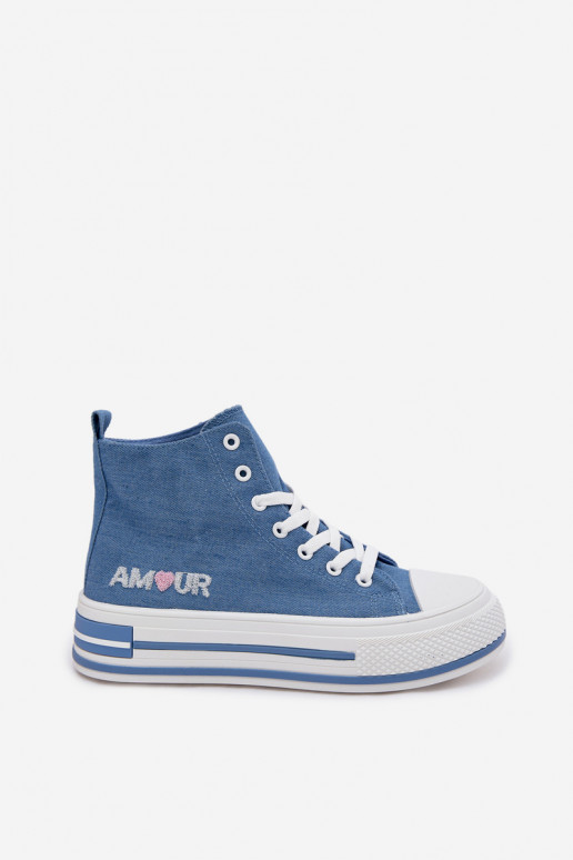 naiste saapad Kõrge platvormiga Sinist värvi Liline