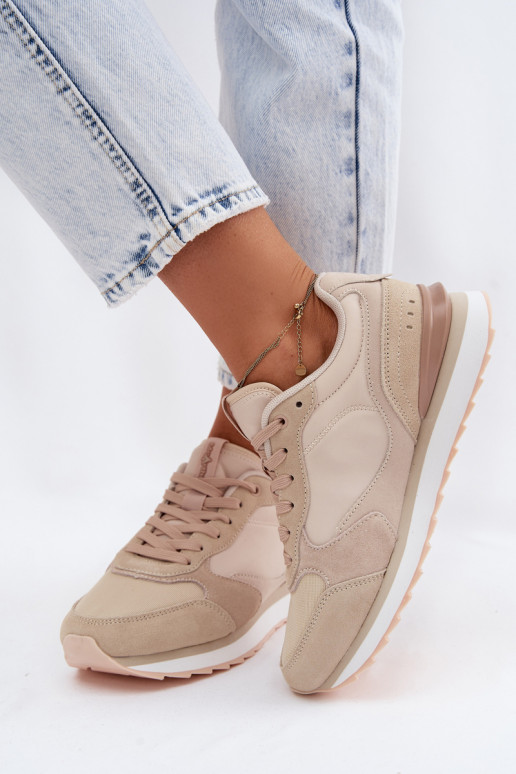 seemisnakhsed Sneakers tüüpi jalanõud Pealiste omad McArthur MA2512IN beeži värvi