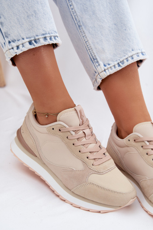 seemisnakhsed Sneakers tüüpi jalanõud Pealiste omad McArthur MA2512IN beeži värvi