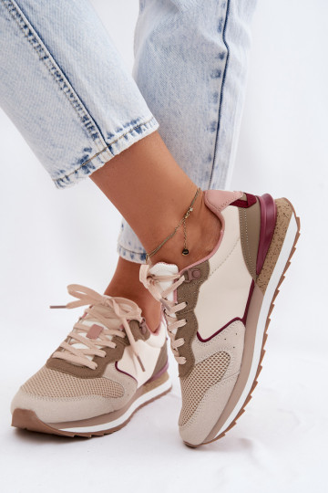 spordijalatsid Sneakers tüüpi jalanõud Pealiste omad McArthur MA257IN beeži värvi