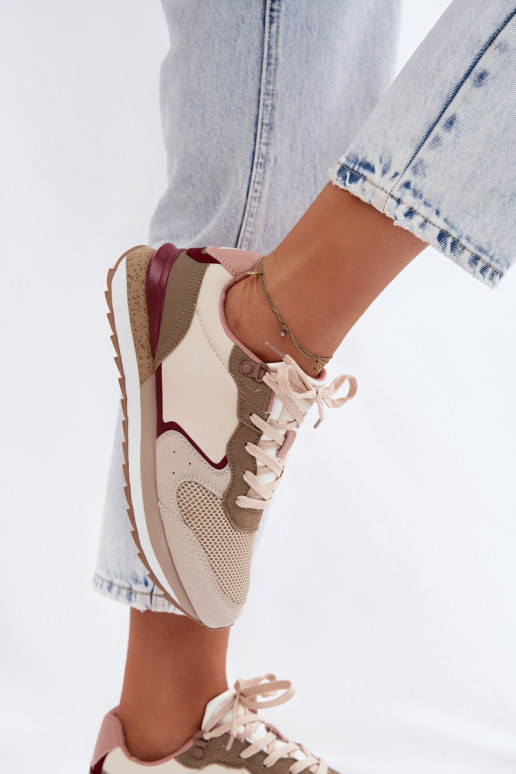 spordijalatsid Sneakers tüüpi jalanõud Pealiste omad McArthur MA257IN beeži värvi