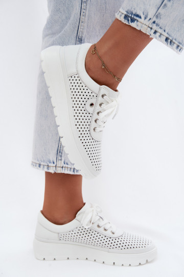 Pealhk Ažuurne jalatsid Pealiste omad Vinceza 79629 valget värvi