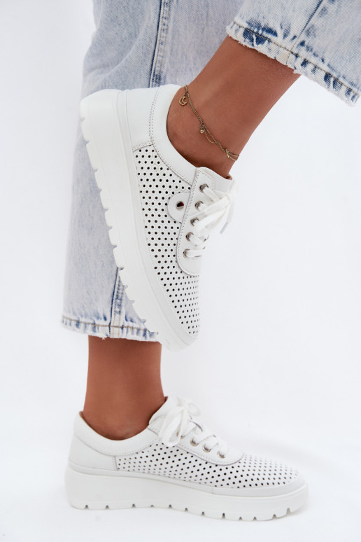 Pealhk Ažuurne jalatsid Pealiste omad Vinceza 79629 valget värvi