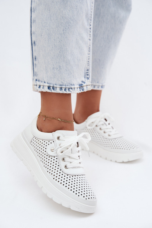 Pealhk Ažuurne jalatsid Pealiste omad Vinceza 79629 valget värvi