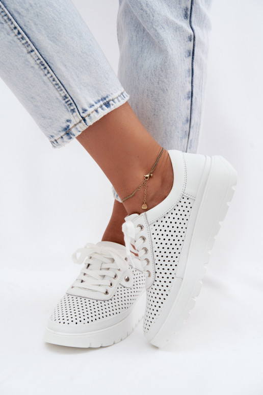 Pealhk Ažuurne jalatsid Pealiste omad Vinceza 79629 valget värvi