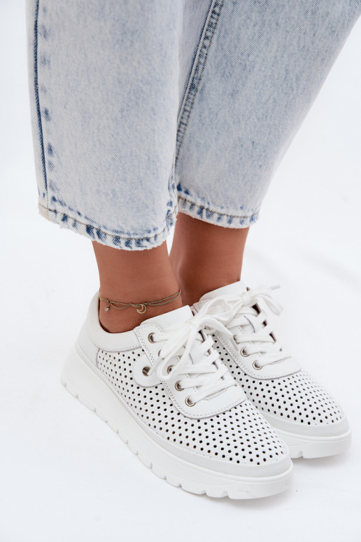 Pealhk Ažuurne jalatsid Pealiste omad Vinceza 79629 valget värvi